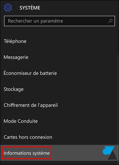 tutoriel Windows 10 Mobile Parametres