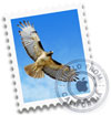 Mail Mac OS icone timbre aigle