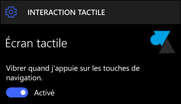 tutoriel tactile smartphone Windows 10 Mobile