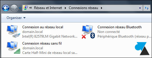tutoriel Windows 7 connexion carte réseau Ethernet sans fil Wifi