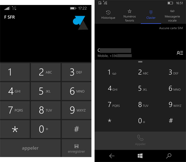 comparaison Windows Phone 8 et Windows 10 Mobile smartphone Nokia Microsoft Lumia