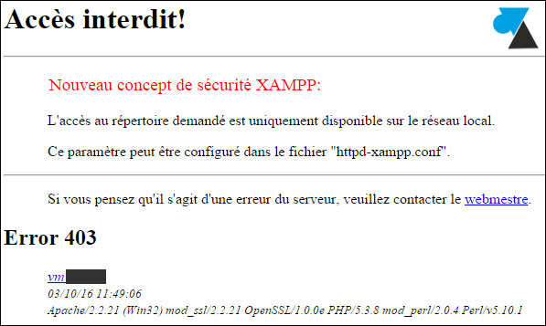 XAMPP Apache 403 Forbidden