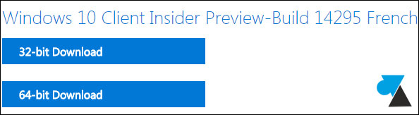 telecharger Windows 10 Redstone Preview 14295