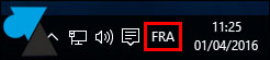 tutoriel Windows 10 icone langue FRA