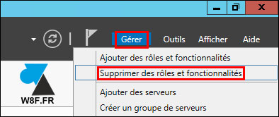 tutoriel supprimer desinstaller WSUS Windows Server Update Services