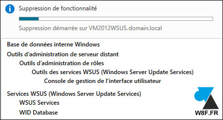 tutoriel supprimer desinstaller WSUS Windows Server Update Services