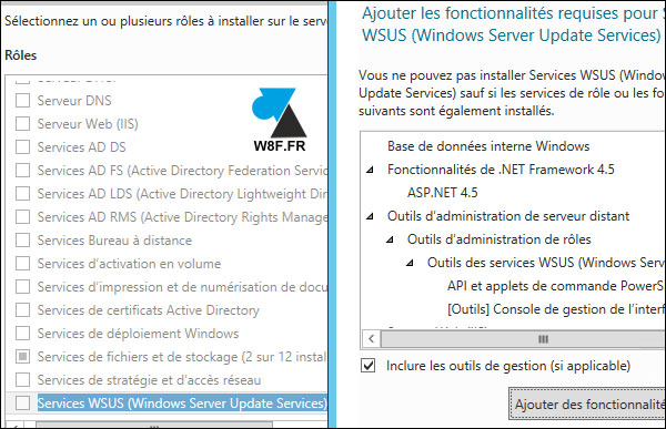 tutoriel installation WSUS Windows Server Update Services