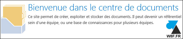 sharepoint centre de documents