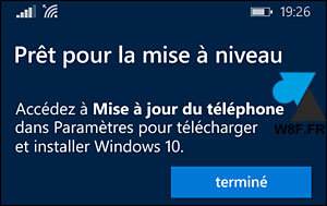 tutoriel upgrade mise à jour smartphone Lumia Windows Phone 8 vers Windows 10 Mobile