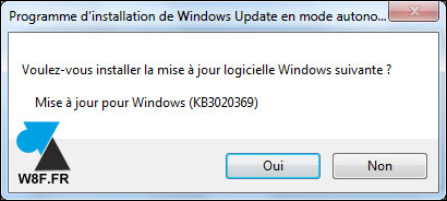 tutoriel installation Windows 7 Service Pack 2 W7 SP2 rollup KB3020369