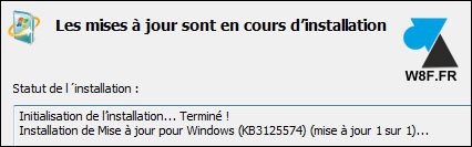 tutoriel installation Windows 7 Service Pack 2 W7 SP2 rollup KB3125574