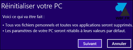 tutoriel formater remettre à zéro réinstaller Windows 8.1