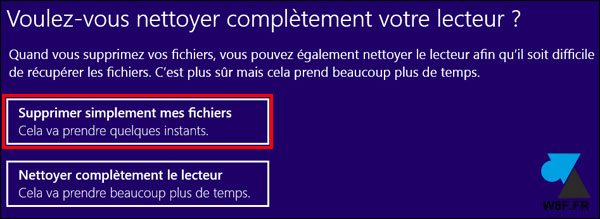 tutoriel formater remettre à zéro réinstaller Windows 8.1