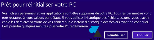 tutoriel formater remettre à zéro réinstaller Windows 8.1