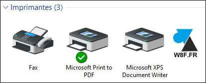 tutoriel Windows 10 configurer renommer imprimante PDF