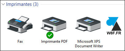 tutoriel Windows 10 configurer renommer imprimante PDF