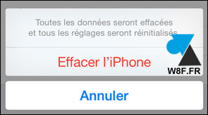 tutoriel effacer réinstaller reset iPhone iPad iPod iOS Apple