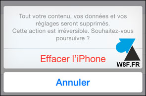 tutoriel effacer réinstaller reset iPhone iPad iPod iOS Apple