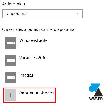 tutoriel Windows 10 changer photo écran verrouillage diaporama