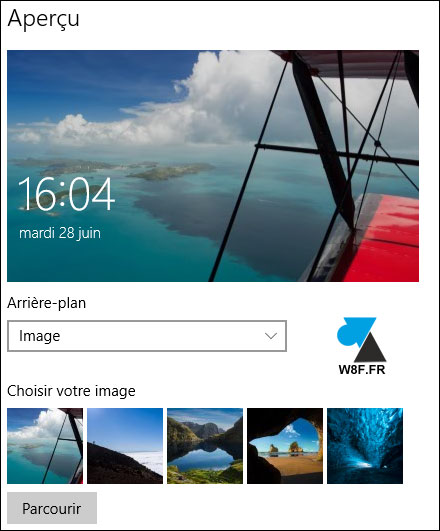 tutoriel Windows 10 changer photo écran verrouillage