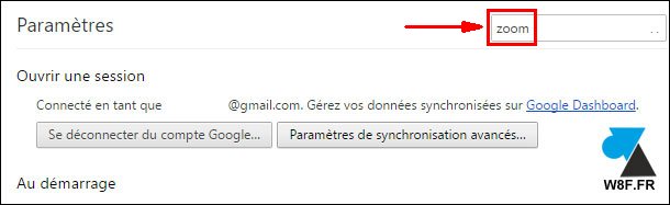 tutoriel navigateur Google Chrome parametres zoom