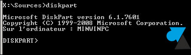 tutoriel disque dur Windows diskpart