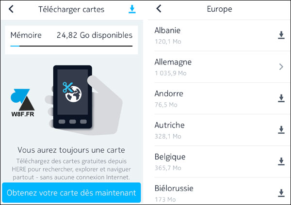 tutoriel application GPS gratuite iPhone Nokia Here Maps