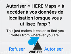 tutoriel application GPS gratuite iPhone Nokia Here Maps