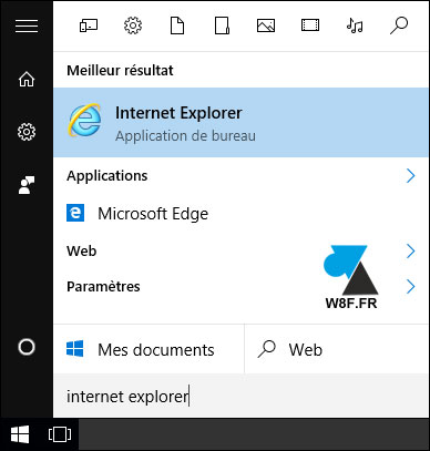 tutoriel Windows 10 W10 IE IE11 Internet Explorer