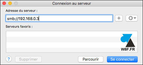 tutoriel Mac OS partage reseau Windows depuis MacOS