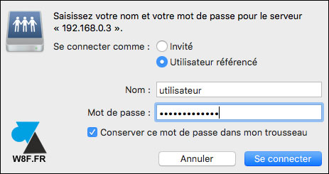 tutoriel Mac OS partage reseau Windows depuis MacOS