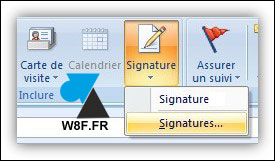 tutoriel Microsoft Office Outlook signature HTML HTM