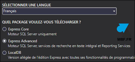 telecharger logiciel serveur SQL Server 2016 Express Standard gratuit