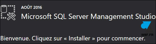 tutoriel telecharger installer SQL Server Management Studio 2016