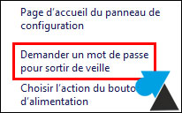 tutoriel Windows 10 supprimer mot de passe sortie de veille reveil PC