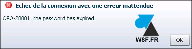 tutoriel Oracle 12c ORA-28001 the password has expired