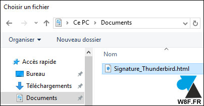 tutoriel Mozilla Thunderbird signature HTML