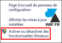 tutoriel Windows 10 ajouter fonctionnalite