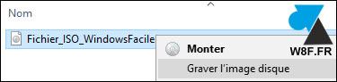 tutoriel Windows 10 graver fichier ISO