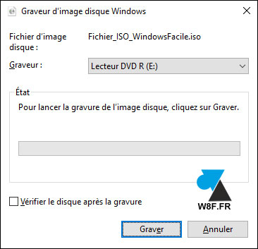 tutoriel Windows 10 graver fichier ISO
