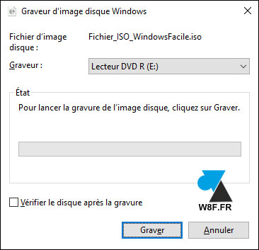 Graver un CD ou DVD sous Windows 10 