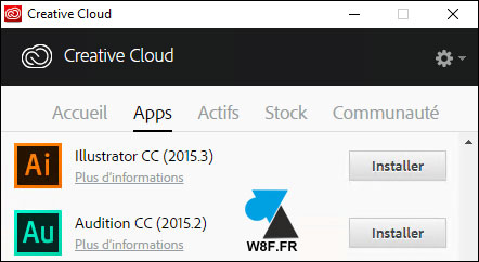 tutoriel logiciel Adobe Creative Cloud CC installer desinstaller