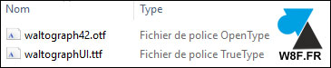 tutoriel Windows 10 installer police caractere OTF TTF