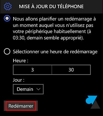 tutoriel Windows 10 Mobile mise à jour update