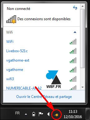 tutoriel Windows 7 se connecter à un réseau wifi sans fil