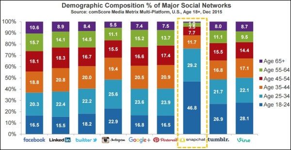part de marché réseaux sociaux internet 2016