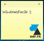 pense bete note post it Windows 10