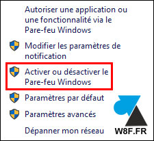 tutoriel Windows 10 configurer pare feu firewall parefeu