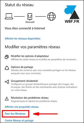 tutoriel Windows 10 configurer pare feu firewall parefeu