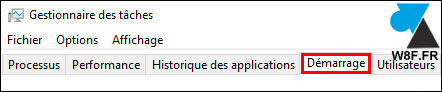 tutoriel Windows 10 Gestionnaire des taches demarrage startup